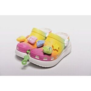 Crocs Care Bears Crush Clog Light-Up Rainbow Shoes Women's Size 7 NWT